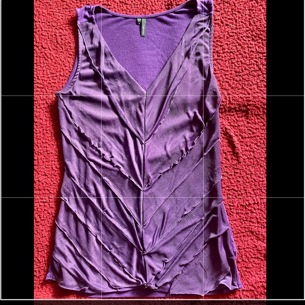 💜Maurices layered tank blouse size med.